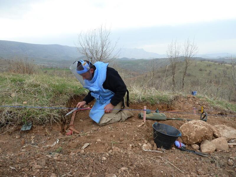 Friday is UN Mine Awareness Day and Omer Hassan, who does demining work in Iraqi Kurdistan, is doing all he can to teach people about the dangers posed by landmines. Louise Redvers for The National