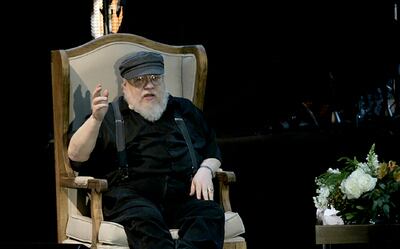 (FILES) In this file photo taken on December 02, 2016 US writer George R.R Martin, author of the book series Game of Thrones, speaks during a conference at the Guadalajara International Book Fair in Guadalajara, Mexico. Fantasy writer George R.R. Martin has signed a five-year deal with HBO, the studio said March 29, 2021, raising hopes among "Game of Thrones" fans for countless more adventures set among the dragons and warring families of Westeros. / AFP / STR
