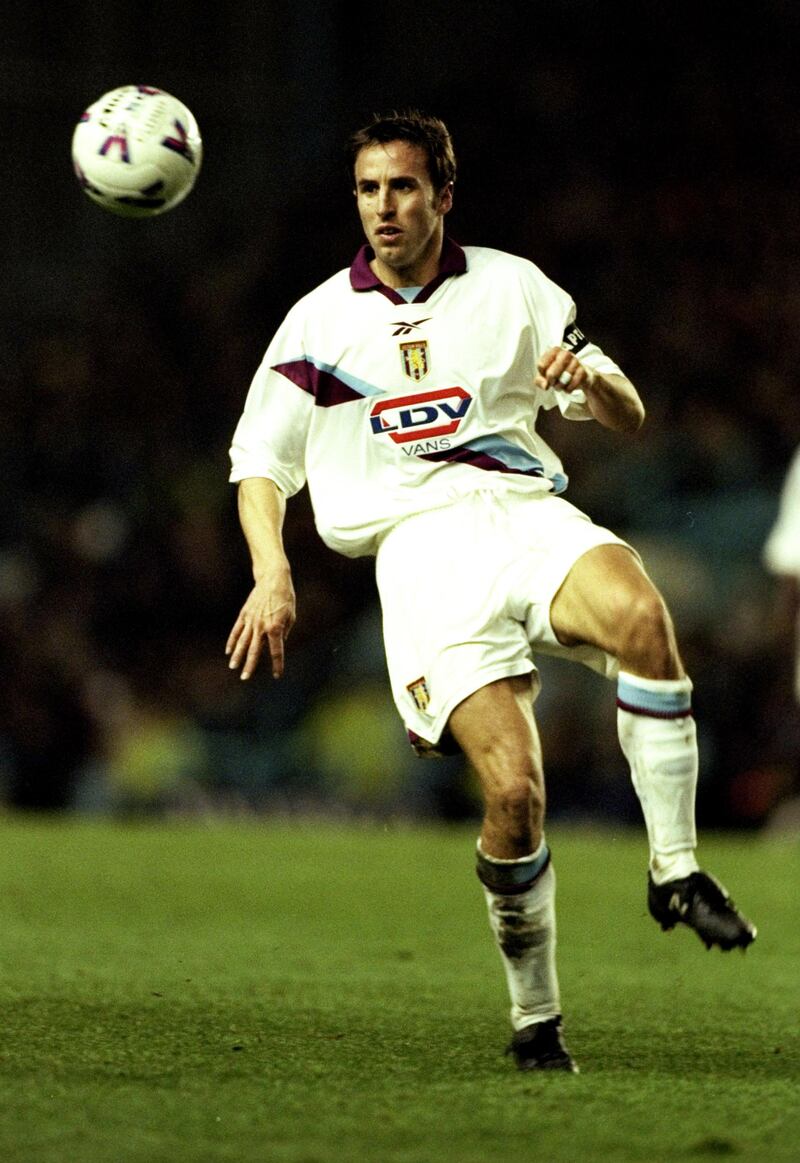 22 Nov 1999:  Gareth Southgate of Aston Villa in action during the FA Carling Premier League match against Coventry City played at Highfield Road in Coventry, England. Coventry won the game 2-1. \ Mandatory Credit: Ben Radford /Allsport