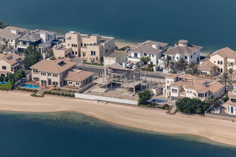 Prices are soaring on Dubai's The Palm Jumeirah due to high demand. Bloomberg