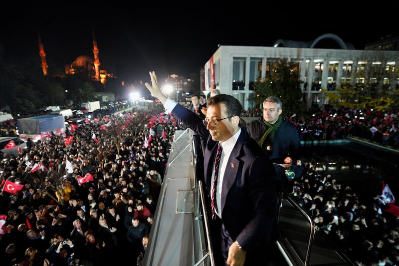 Imamoglu will compete against AKP candidate Murat Kurum in the March 31 municipal election. Reuters