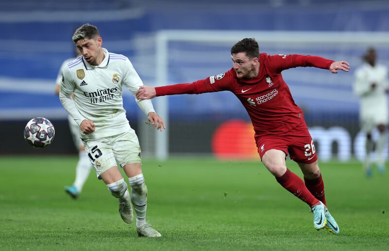 Federico Valverde – 5. Wasteful in promising positions, with some disappointing shots being denied, an underwhelming cross being blocked by Van Dijk and a header going over. Did show plenty of energy.
PA