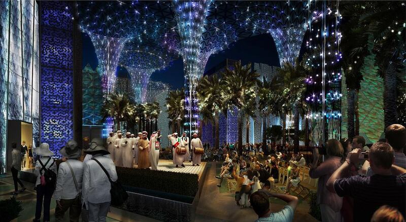 The Expo 2020 site's Themed Districts – and the buildings within them – will have a floor area of 220,000 square metres. Courtesy Expo 2020. 
