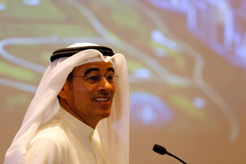 Emaar Properties chairman Mohamed Alabbar says the Dubai Square Mall will help retailers in their ecommerce operations. AFP