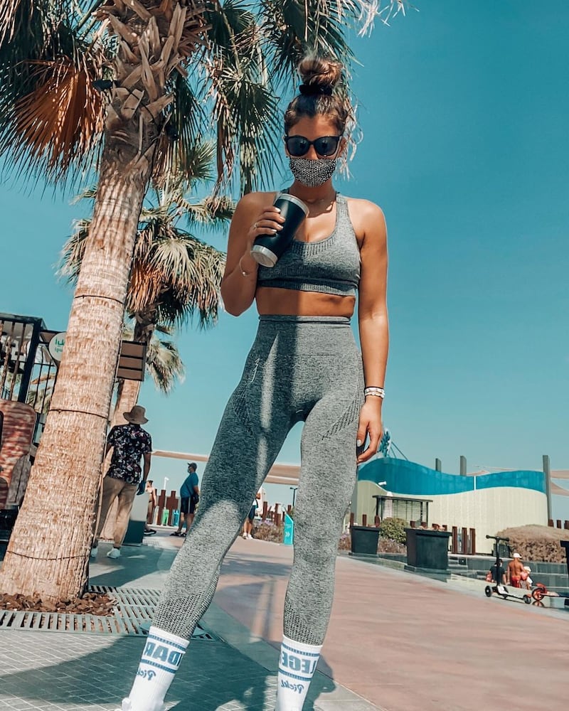 Amy Willerton: The British model and TV presenter hit up JBR in Dubai for a workout along the beach. She also shared her advice for making some me-time, revealing: ‘I work out but only because I sat down with Dan and said, ‘Look babe I need an hour to sweat’ it makes me a much nicer person for the rest of the day.’ Instagram