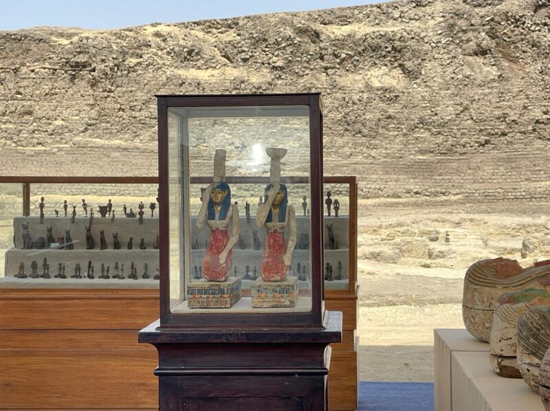 The discovery is one of several made at Saqqara, the necropolis of the ancient capital of Memphis, in recent years. Mahmoud Nasr / The National