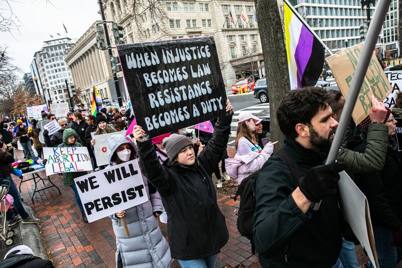 The Women's March on Sunday. Bloomberg 