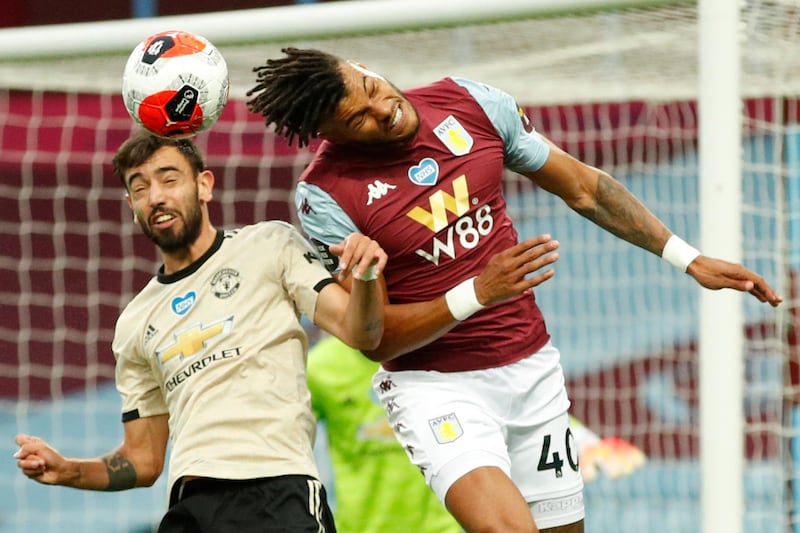 Tyrone Mings - 5: Got to do better with United's second goal when he should have closed down Greenwood instead of allowing him a free shot at goal. A key moment in the match. AFP