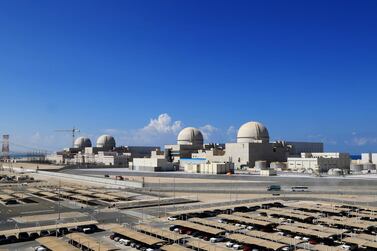 The first of four reactors at Barakah nuclear plant went live on Saturday. AP 