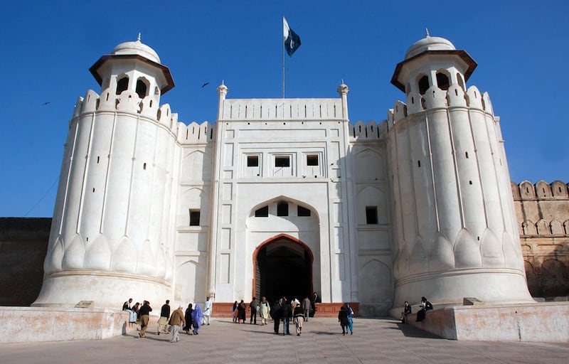 front entrance to the mughal inspired Lahore Fort, Lahore, Pakistan, By Matthew Tabaccos for The National.21.12.08