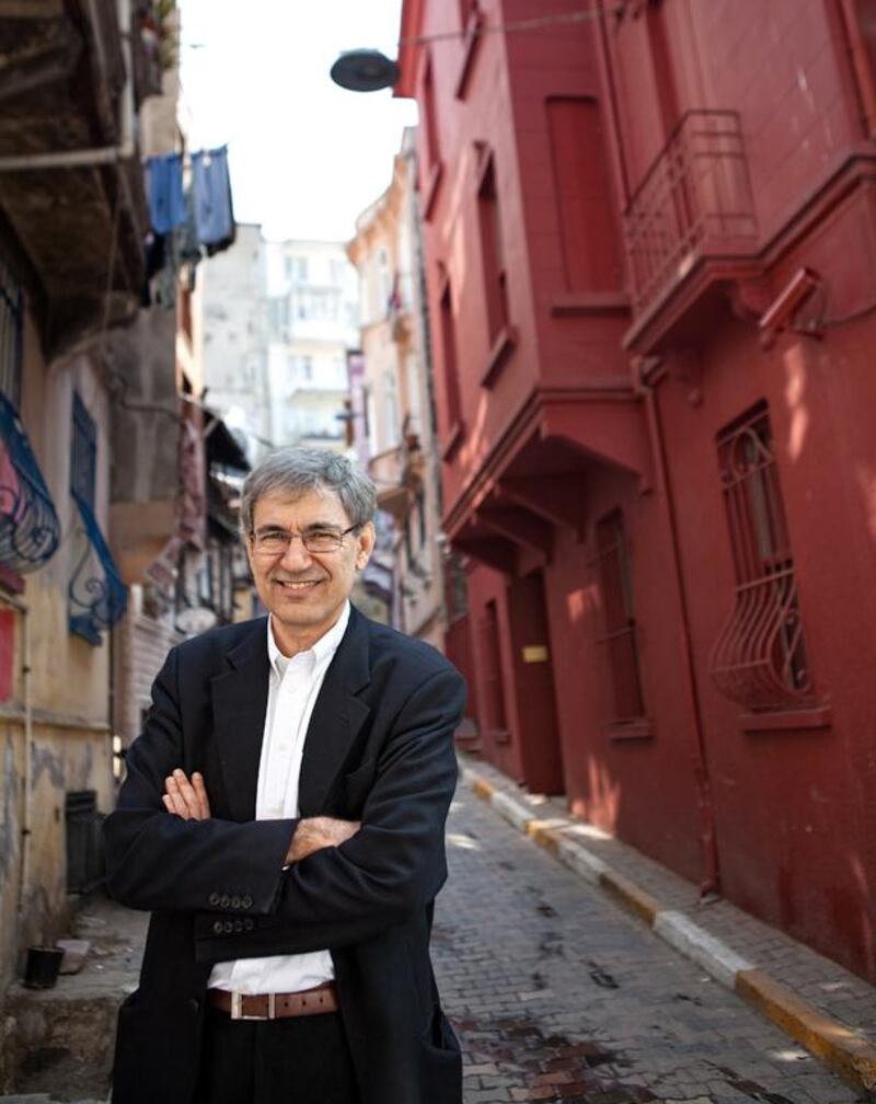 Orhan Pamuk pictured outside his Museum of Innocence, Istanbul.  Courtesy Innocence Foundation and Refik Anadol 