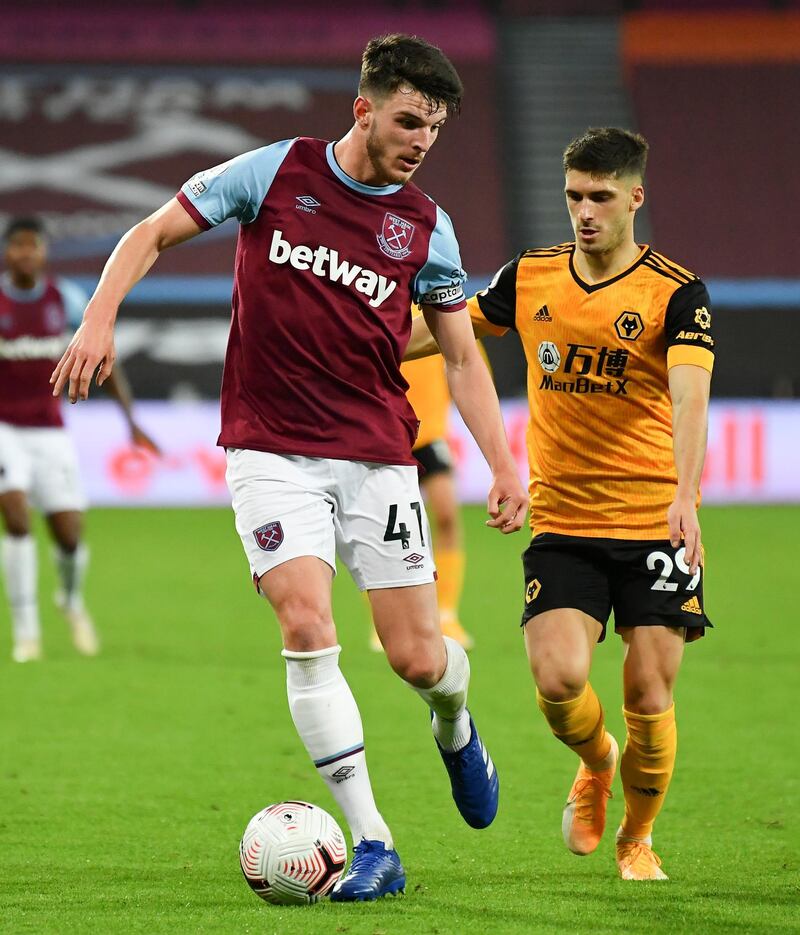 Declan Rice - 8, He broke up Wolves’ play brilliantly, also provided good quality on the ball. AP