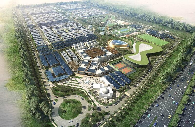 A rendering of Sustainable City in Dubai. Courtesy IHG