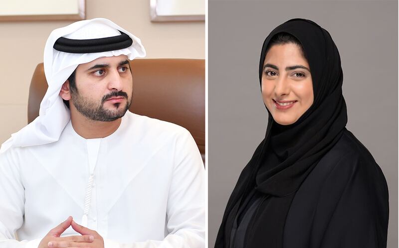 Sheikh Maktoum bin Mohammed and Sheikha Shamma bint Sultan have been included in the 2023 Class of Young Global Leaders. Photo: Abu Dhabi Media office