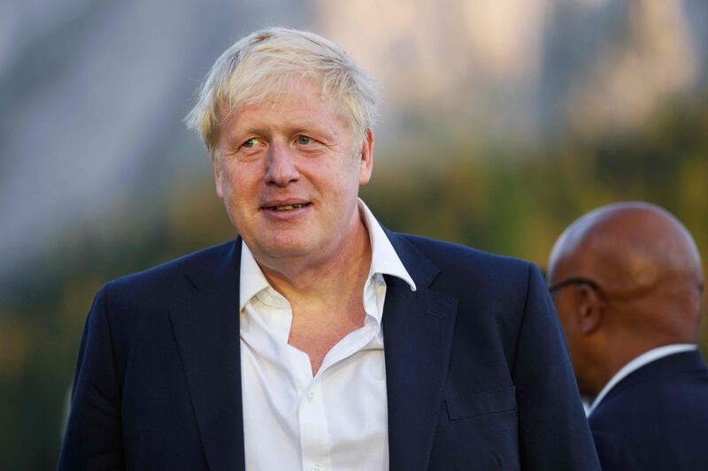 UK Prime Minister Boris Johnson said the British plan would help Ukraine to rebuild. AFP
