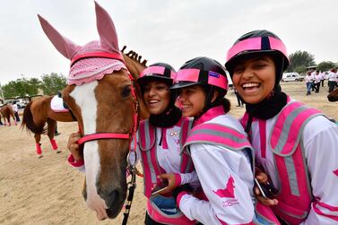 The Pink Caravan Ride, a UAE-based initiativeseeks to raise awareness of self-examination for breast cancer. AFP