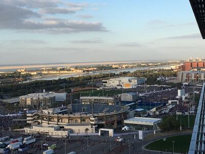 Zayed Sports City on Tuesday. Liz Cookman / The National