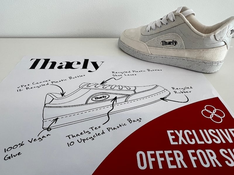 Swiss International Scientific School Dubai is the first in the world to adopt the Thaely shoe as part of its uniform. Photo: Thaely