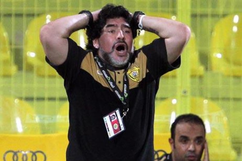 Diego Maradona is ‘working hard’ and ‘doing his best’ with Al Wasl.