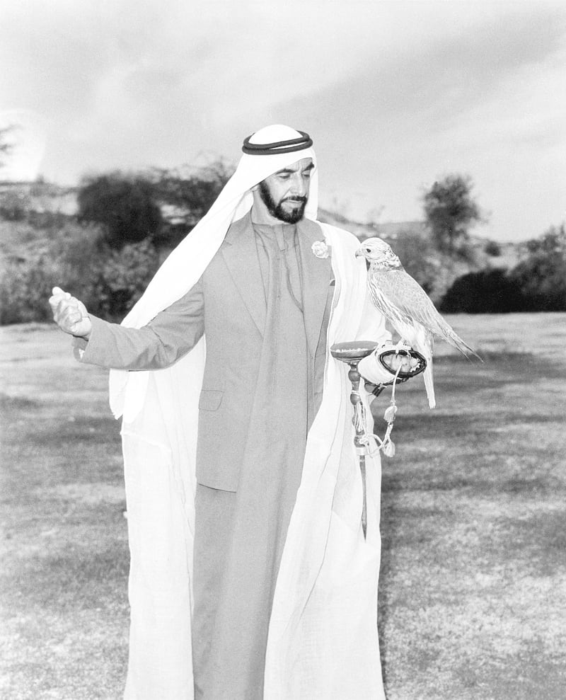 An image from the Itihad archive. Courtesy Al Itihad.
Abu Dhabi, UAE. Sheikh Zayed hunting and horse riding. *** Local Caption ***  Z (56).jpg
