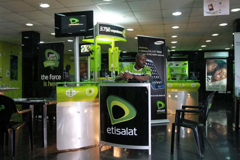 UAE telecommunications provider Etisalat is the second most valuable brand in the UAE and Saudi Arabia and is worth $5.2 billion, according to a ranking compiled by WPP and Kantar. Akintunde Akinleye for The National