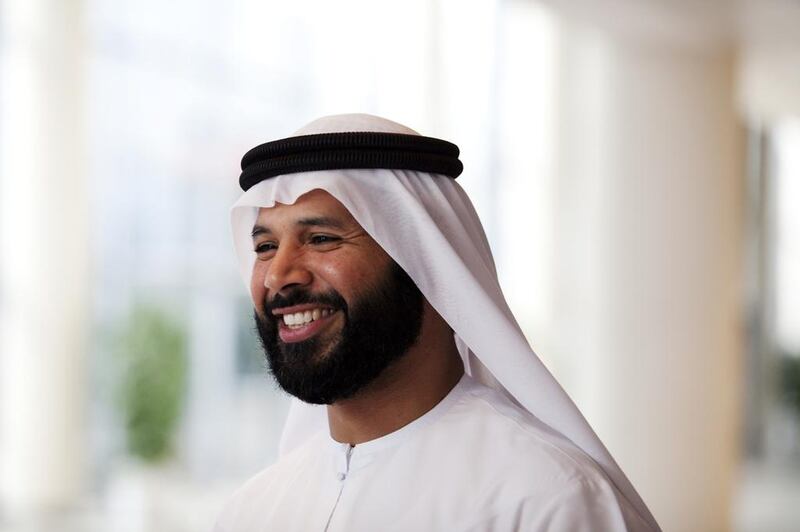 Newly elected UAE FA president Marwan bin Ghalaita. Sarah Dea / The National