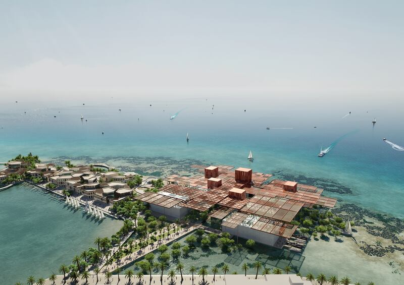 The project is set directly on Jeddah's Red Sea coastline.