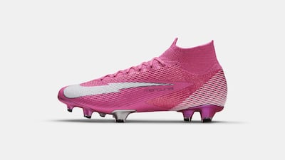 The Nike Mercurial Superfly Mbappé Rosa. Courtesy Nike