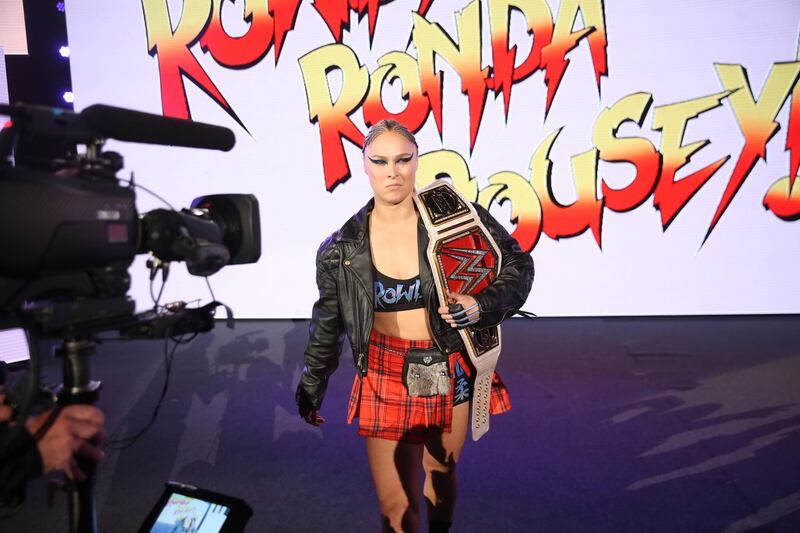 Ronda Rousey took centre stage at WWE TLC. Image courtesy of WWE