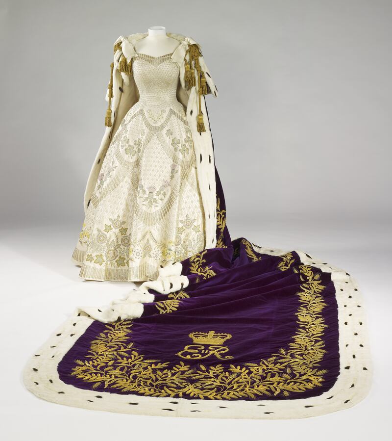 The Robe of the Estate by Ede & Ravenscroft with the dress.