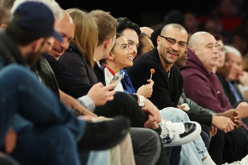 Actor Antonia Gentry during the game between Milwaukee Bucks and New York Knicks at Madison Square Garden. AFP