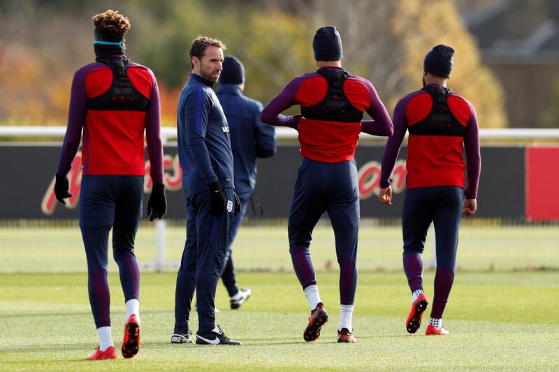 Soccer Football - England Training - Tottenham Hotspur Training Ground, London, Britain - November 13, 2017   England manager Gareth Southgate during training    Action Images via Reuters/John Sibley