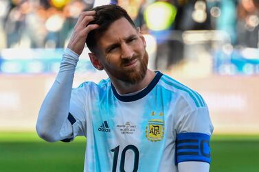 Lionel Messi of Argentina. It remains to be seen if the delayed Copa America will go ahead after governing body Conmebol removed Argentina s hosts. AFP