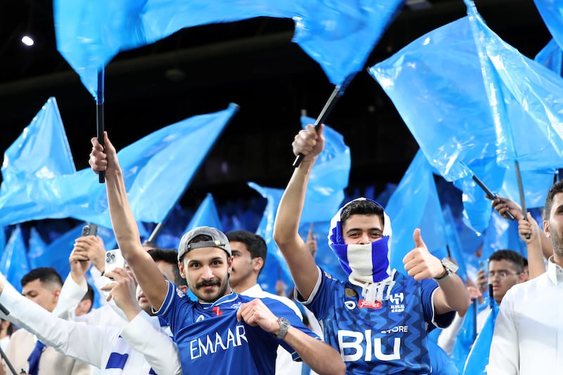 Al Hilal's hardcore supporters are known as ‘Blue Power’