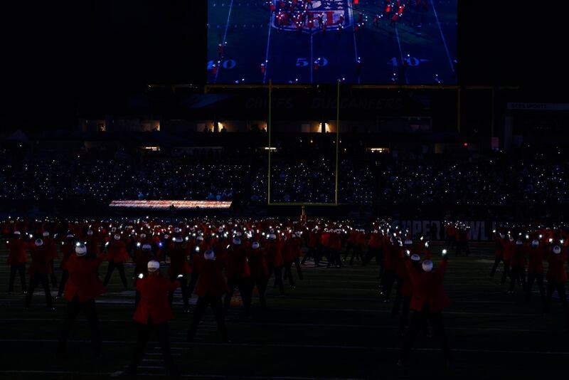 The performance culminated with a flash mob-style dance during 'Blinding Lights'. Reuters