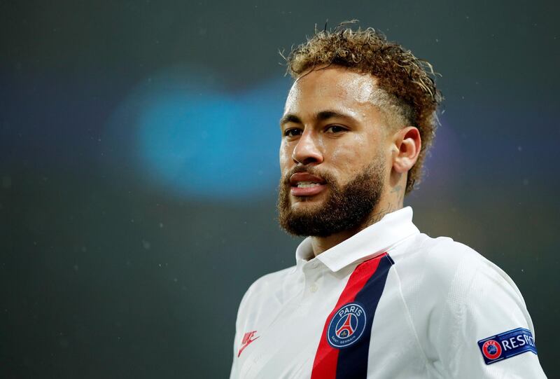 Paris St Germain's Neymar was making his first Champions League start for a year. Reuters