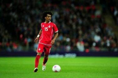 Omar Abdulrahman in action against Great Britain on Sunday night. Stu Forster / Getty Images
