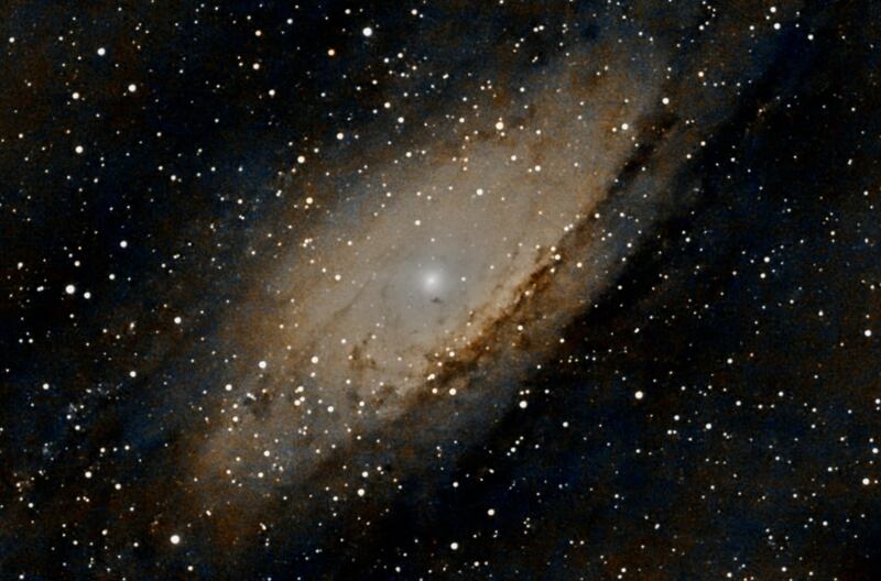 The Andromeda galaxy captured by UAE-based astrophotographer Aldrin Gabuya. Photo: Al Sadeem Observatory