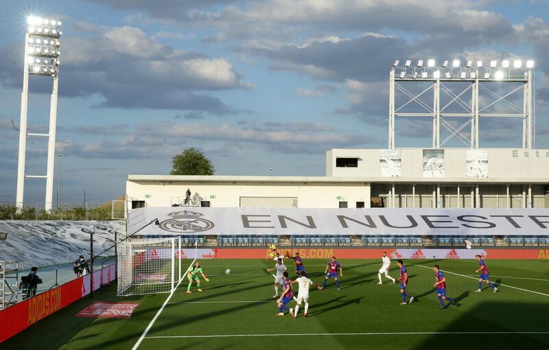 The La Liga match between Real Madrid and Eibar at Estadio Alfredo Di Stefano. Getty