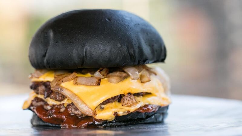 Salt’s black burger is available until June 5, Courtesy Salt