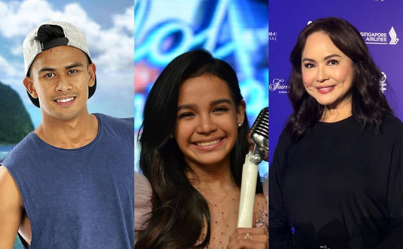 From left: ‘Australian Survivor winner Jericho Malabonga, ‘Idol Philippines’ winner Zephanie Dimaranan and  ABS-CBN chief executive Charo Santos-Concio.