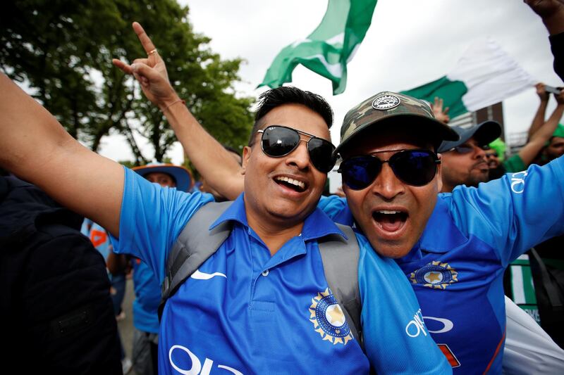 India fans before the match. Reuters