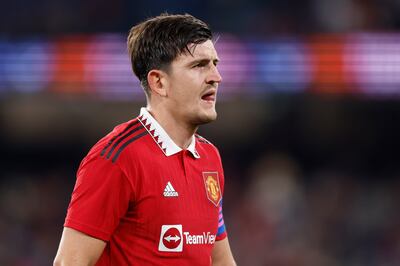 Harry Maguire during Manchester United's pre-Season friendly match against Melbourne Victory. Getty