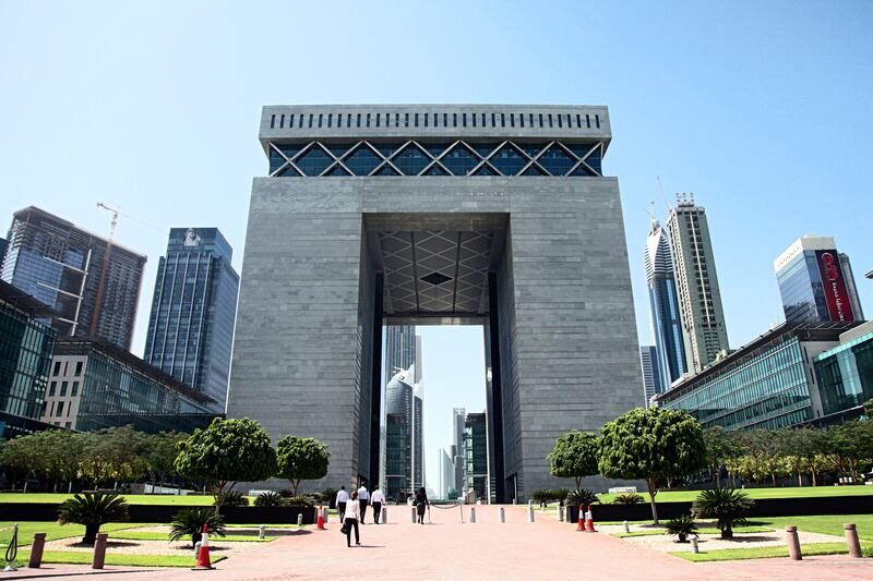 Dubai,  UAE, April 1, 2013:

What was thought to be a fire in DIFC turned out to be a drill. Buildings were quickly evacuated and just as quickly re-entered. 

Seen here is The Gate, the hallmark building in DIFC.


Lee Hoagland/The National