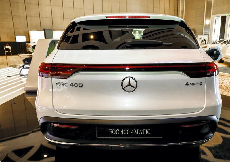 Abu Dhabi, U.A.E., November 7, 2018.  Mercedes EQC Launch.
Victor Besa / The National
Section:  Motoring
Reporter:  Adam Workman