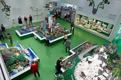 The World Explorer section of Lego House, Billund, Denmark. Lego House