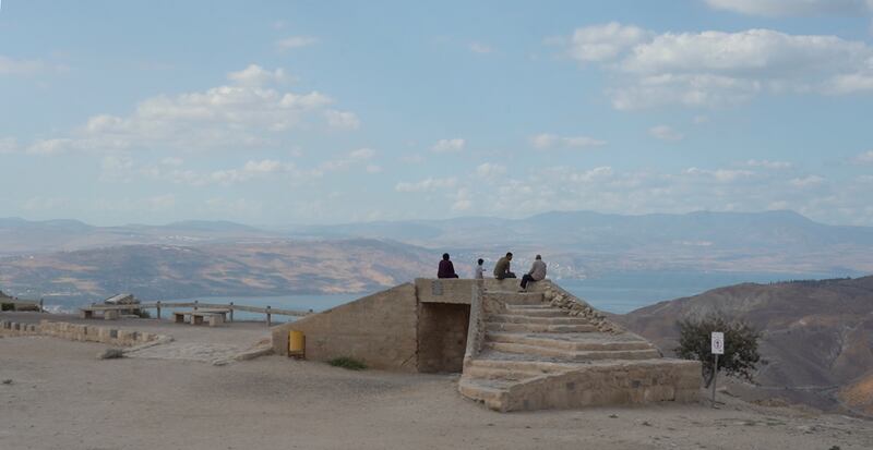 The views from Gadara include the Sea of Galilee, also known as Lake Tiberius.