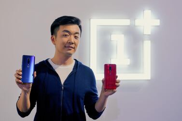 OnePlus co-founder Carl Pei during the unveiling of company's 7 series in Bangalore. AFP