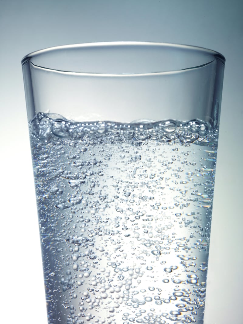 bubbly carbonated liquid