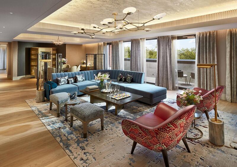Inside the Penthouse Suite at Mandarin Oriental Hyde Park, London. Courtesy Mandarin Oriental Hotel Group